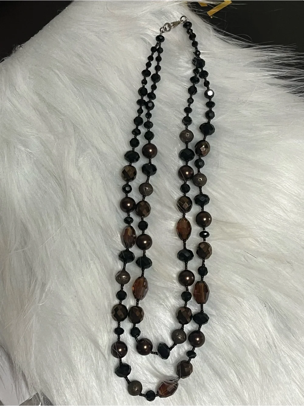 Double Strand Beaded Necklace